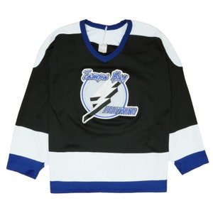 Vintage Tampa bay lightning hockey jersey Rare blue - Depop