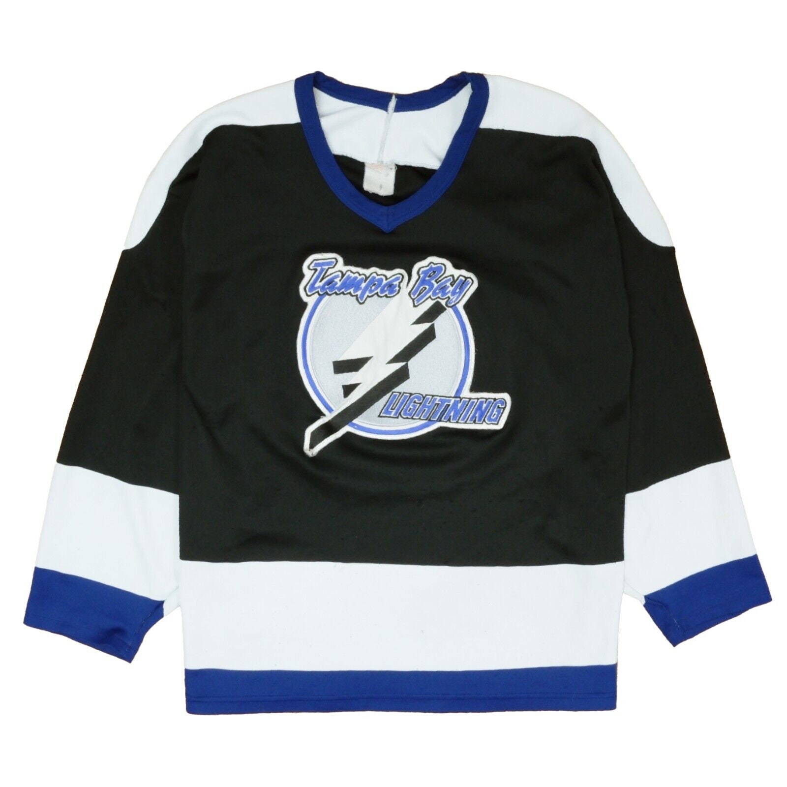 Vintage Tampa Bay Lightning Storm Jersey CCM NHL Hockey Adult Mens XL  Alternate