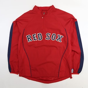 Boston Red Sox Majestic Pullover Windbreaker Light Jacket Small MLB
