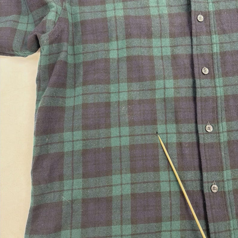 Vintage Pendleton Wool Lodge Button Up Shirt Size XL Green Plaid image 7