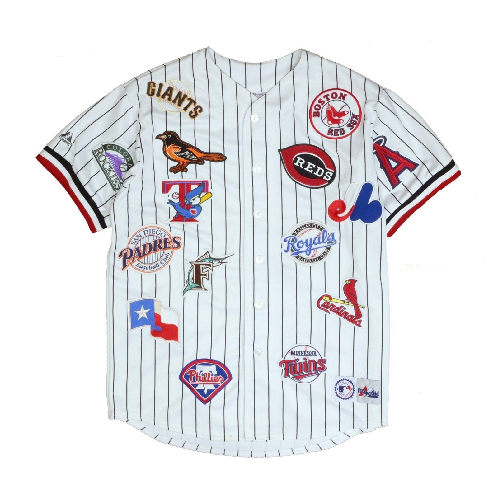 Buy Vintage Team Logo Patch All Star Game Majestic Baseball Jersey Online  in India 