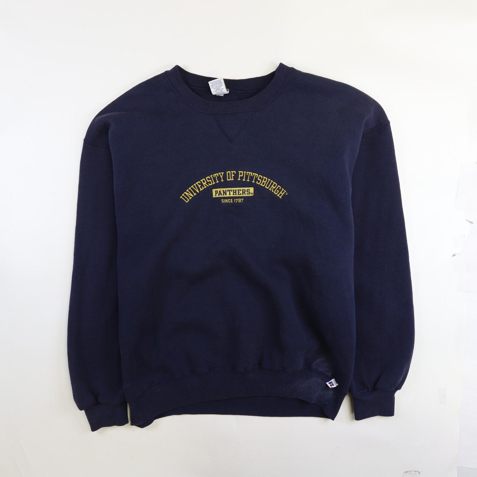 Sudadera vintage atlética de cuello redondo Russell de los