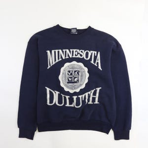 Vintage Minnesota Duluth Collegiate Crest Crewneck Sweatshirt Size Large