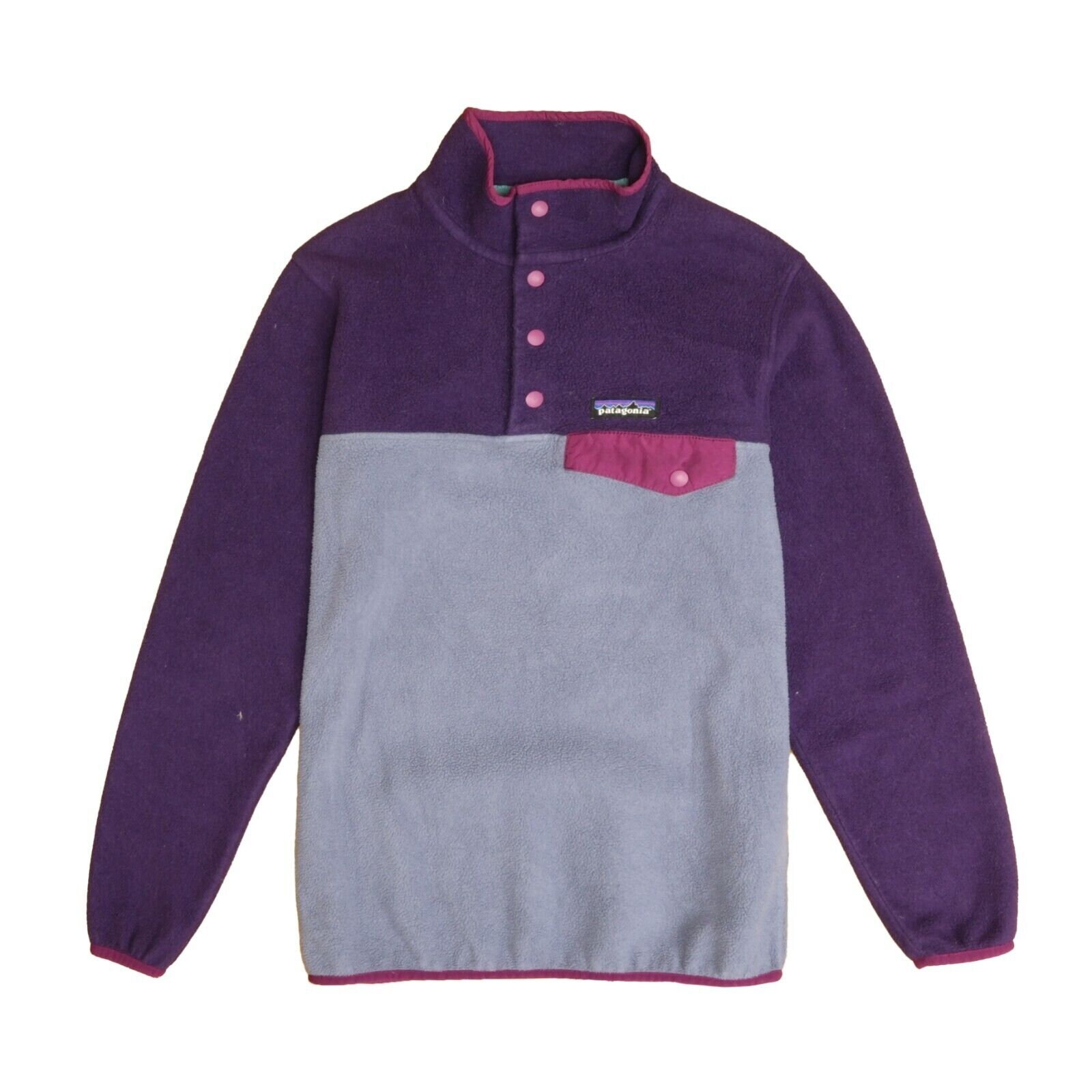 Patagonia Synchilla Snap t Fleece Jacket XS Purple Etsy