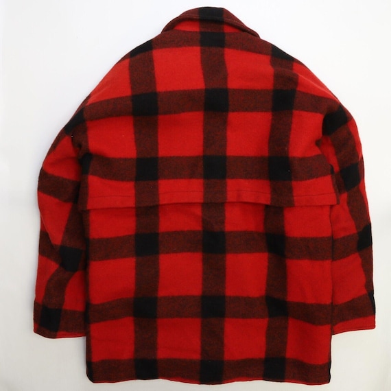 Vintage Eddie Bauer Mackinaw Wool Hunting Coat Jacket Size Medium