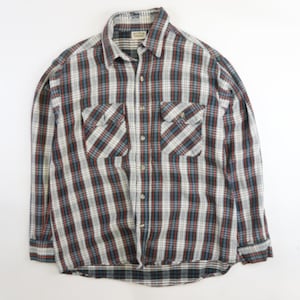 Vintage Five Brother Plaid Button Up Shirt Size Large