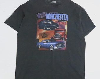 Vintage 13th Annual Dorchester Rod N Custom Campout T-Shirt Size 2XL Auto Cars