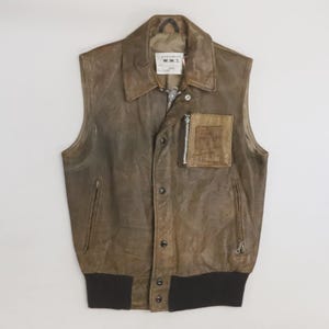 Schott Leather Vest - Etsy