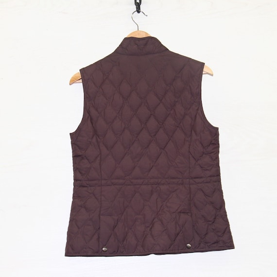 Eddie Bauer Quilted Puffer Vest Jacket Womens Size Medium Purple Down Insulated Etsy UK