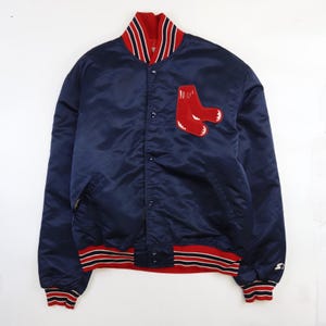 Vintage Boston Red Sox Starter Satin Jacket Size XL Diamond Collection MLB