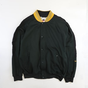 Vintage Nike Bomber Jacket Size Large Green