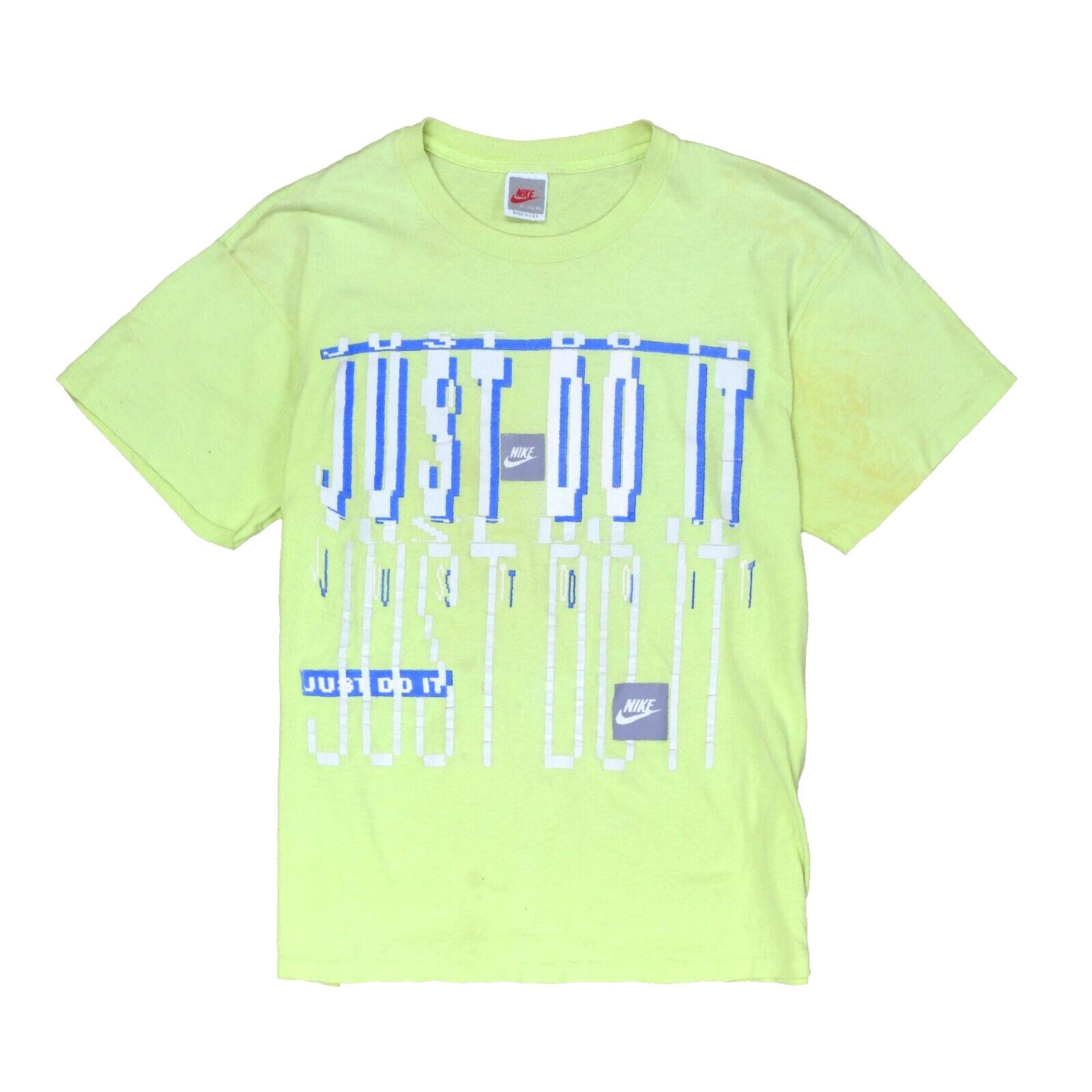Vintage Nike Just Do It T-Shirt Size XL Green 80s 90s