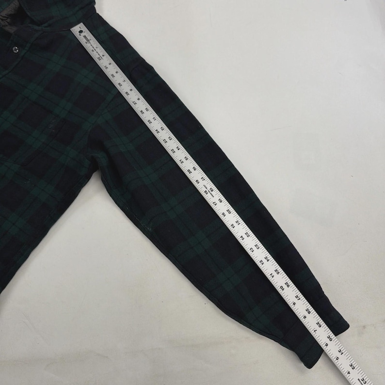 Vintage Pendleton Wool Lodge Button Up Shirt Size XL Green Plaid image 6