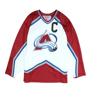 Colorado Rockies Hockey Jersey - White - 2XL - Royal Retros