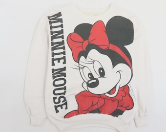 Vintage Minnie Mouse Disney Crewneck Sweatshirt Size XL Double Sided