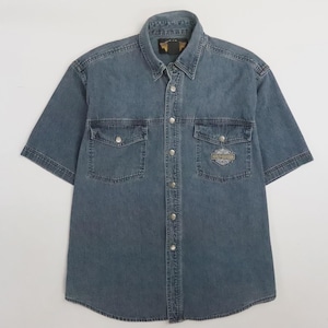 Denim Harley Shirt - Etsy