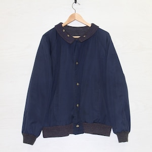 Vintage Izod Lacoste BomberJacke Gr. XL Navy Blau Wendbar