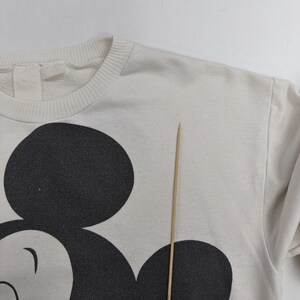 Vintage Mickey Mouse Disney Sweatshirt Size Large Double Sided 90s image 7