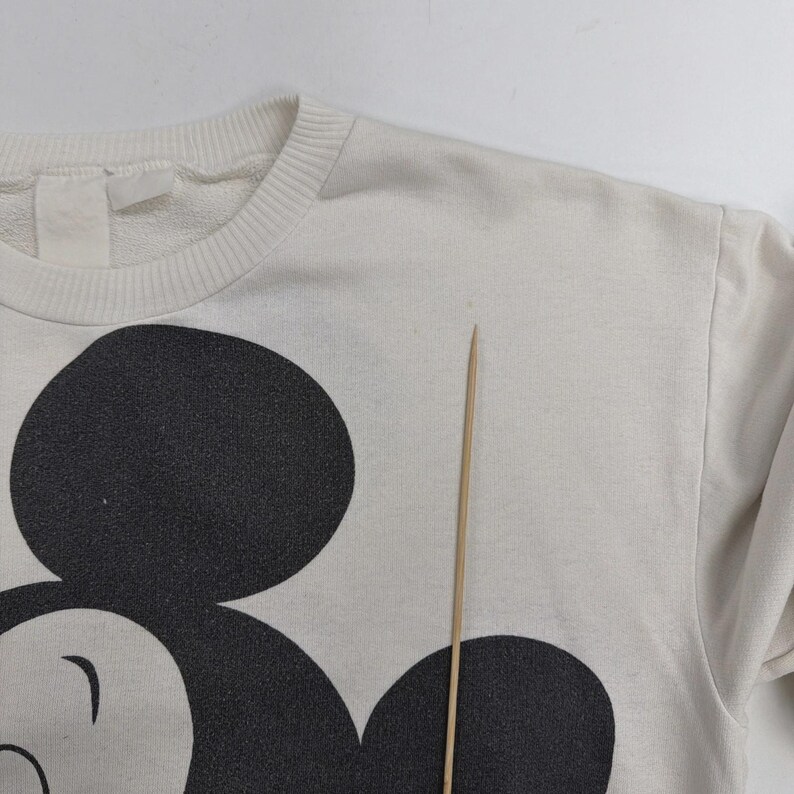 Vintage Mickey Mouse Disney Sweatshirt Size Large Double Sided 90s image 7