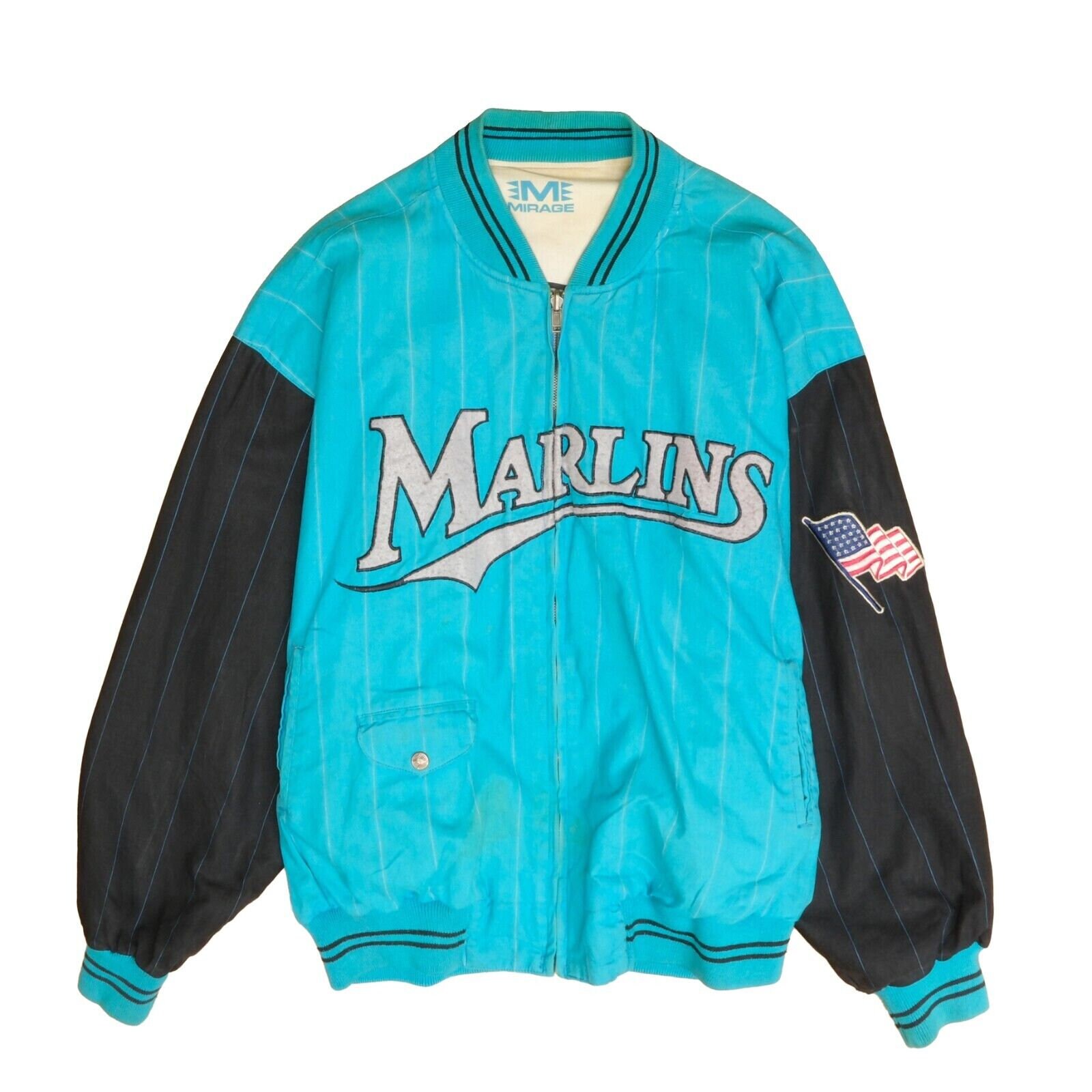 Florida Marlins MLB BASEBALL VINTAGE MIRAGE 1990s Size Medium Jersey Shirt!