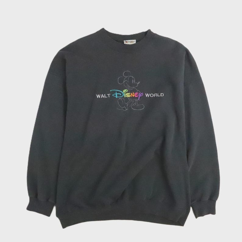 Vintage Mickey Mouse Walt Disney World Crewneck Sweatshirt Size 2XL 90s image 1