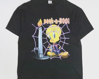 1997 Tweety Bird Jerry Leigh Cropped T-shirt / 90s Vintage Looney