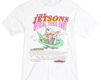 vintage T-shirt The Jetsons Trivia petite taille dessin animé 1987 années 80