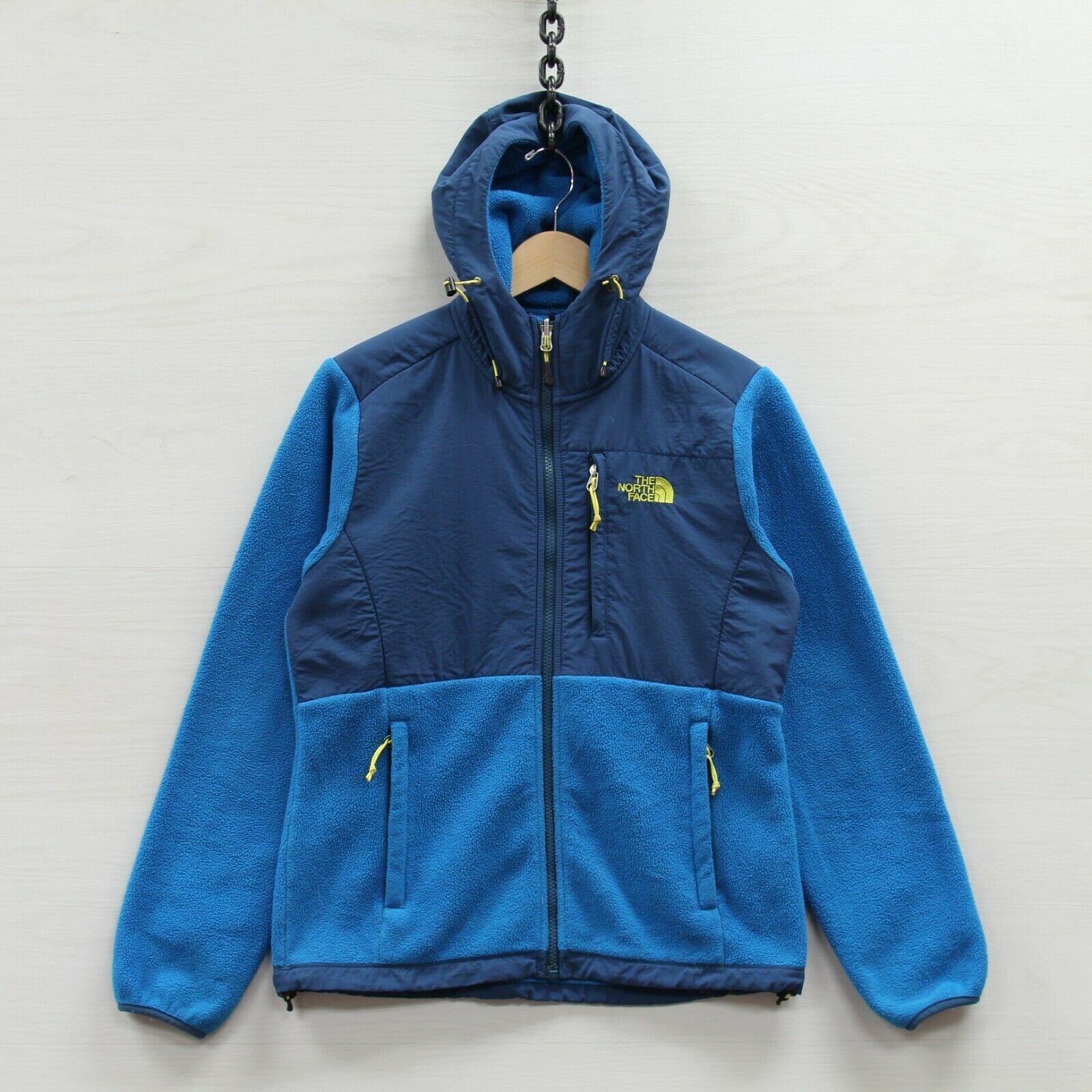 The North Face Denali Fleece Jacket Womens Size Small Blue \u0026 Yellow