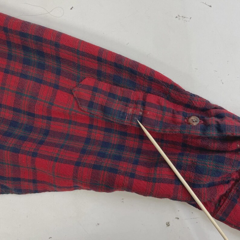 Vintage Pendleton Wool Fireside Button Up Shirt Size Large Red Plaid image 5