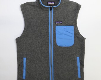 Patagonia Synchilla Fleece Vest Jacket Size Small Gray