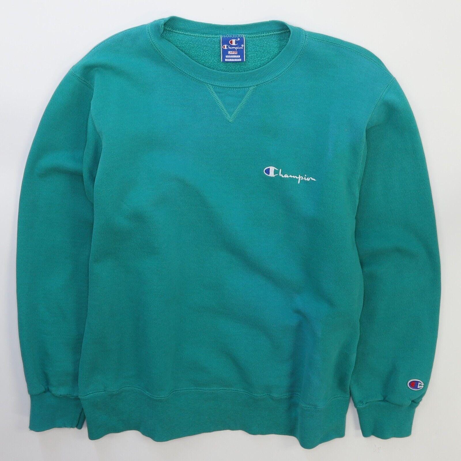 Green Teal Champion Sweater Mint 80s Vintage Champion Crewneck - Main Image