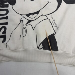 Vintage Mickey Mouse Disney Sweatshirt Size Large Double Sided 90s image 10
