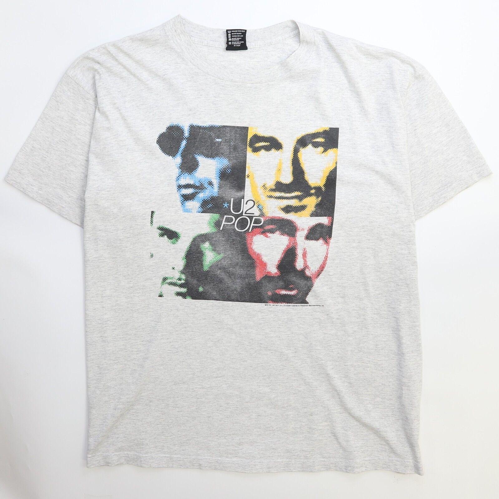 Vintage U2 Pop T-shirt Size XL Music Band Tee 1997 90s - Etsy