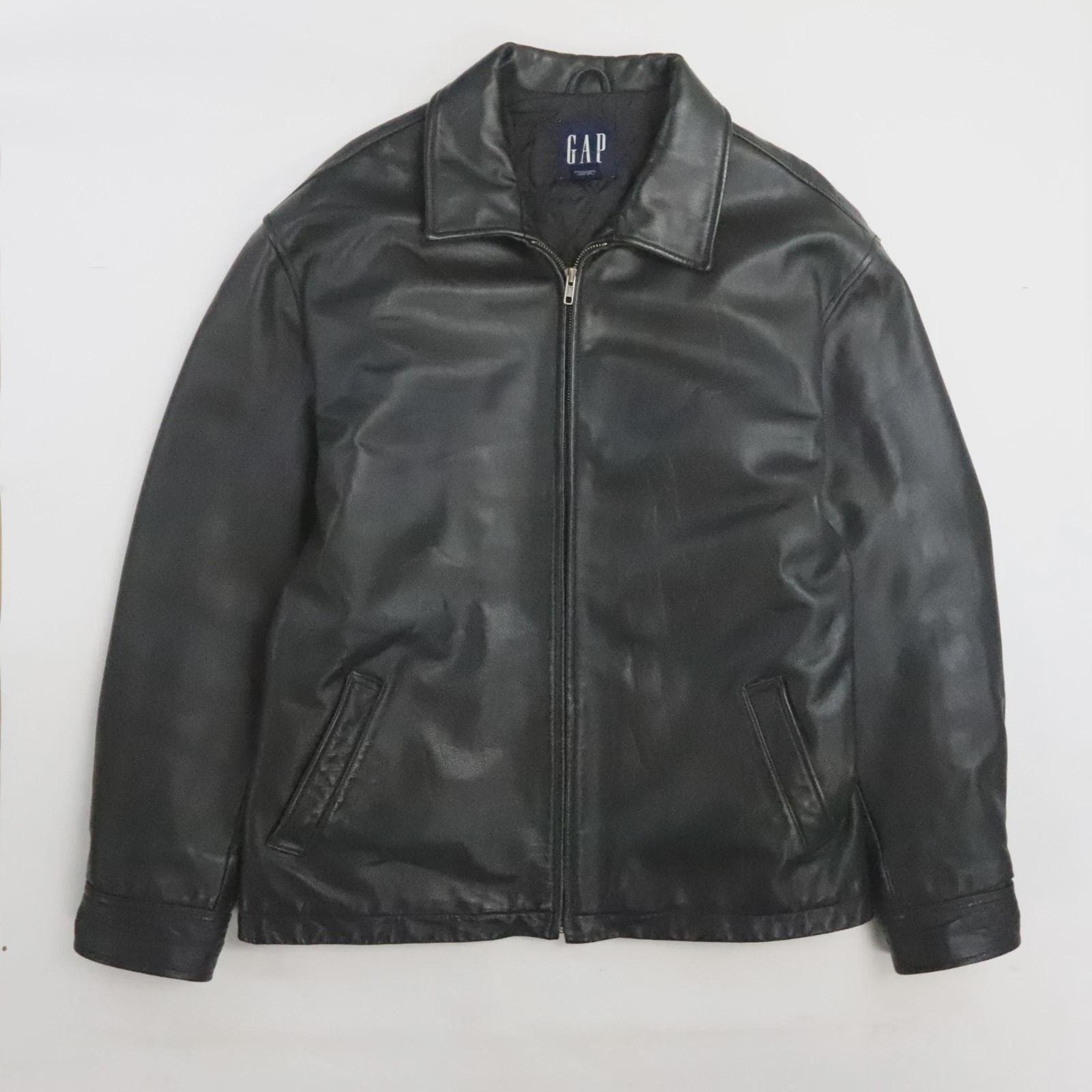 Vintage Gap Leather Jacket - Etsy Canada