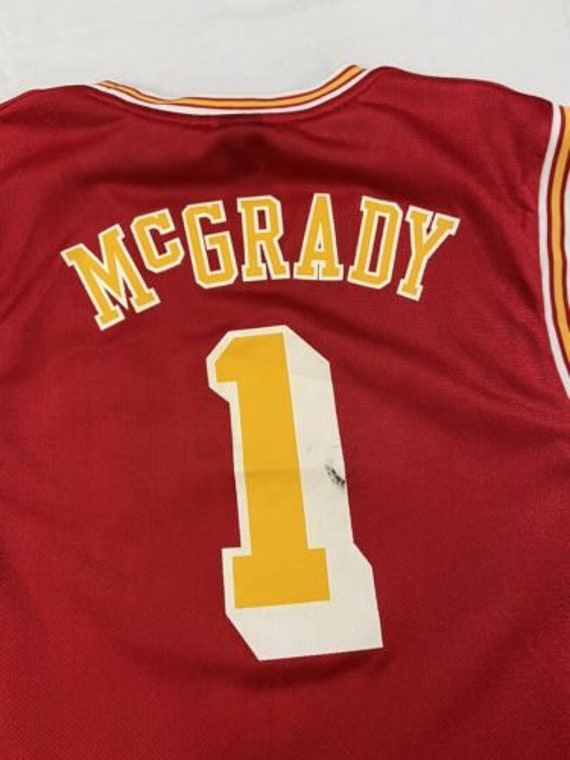  Mitchell & Ness Tracy McGrady Houston Rockets 2004-05 Men's Red  Swingman Jersey (Medium) : Sports & Outdoors