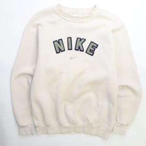 Vintage Nike Crewneck Sweatshirt Size Medium Spell Out 90s Etsy
