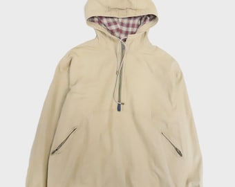 Vintage Forrestel Anorak Pullover Jacket Size Large Plaid Lined