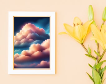 Clouds - AI generated wall art