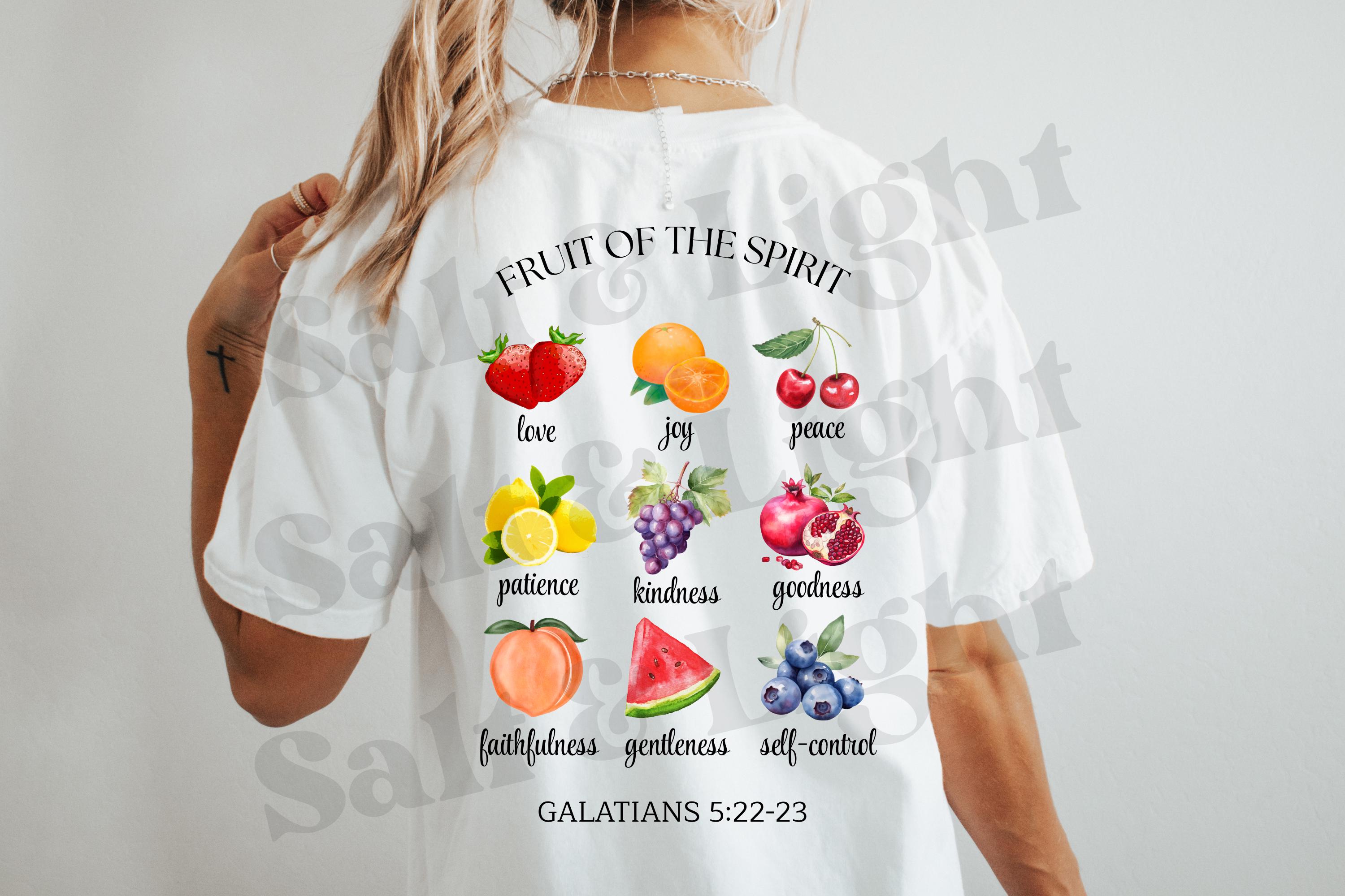 Fruit of the Spirit PNG - Christian Sublimation Design - Digital ...