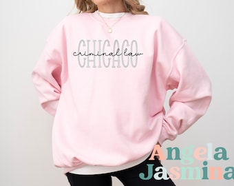 Custom geborduurd college-sweater, gepersonaliseerd University Major-sweater met ronde hals