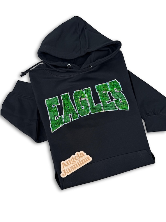 Eagles Sweatshirt, Mascot Custom Hoodie, Bling Eagles sweatshirt