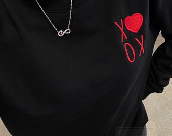 Embroidered XOXO Sweatshirt, Valentine's Day Gift - Etsy