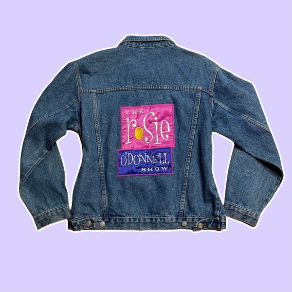 1990s Vintage Rosie O'Donnell Talk of the Town Denim Jean Jacket