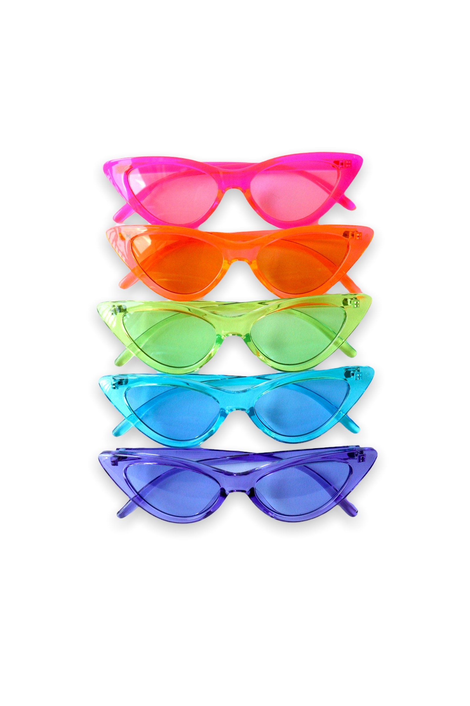 Accessories  Iridescent Rainbow Square Sunglasses Club Festival