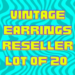 VINTAGE EARRING LOT | Reseller Bundle | 80s 90s Earrings | 1980s 1990s Jewelry | Vintage Funky Colorful Costume Jewelry