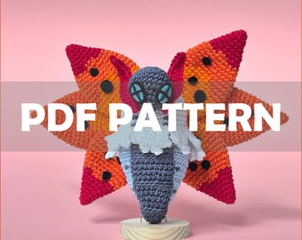 Fire Moth  - Crochet Amigurumi Pattern