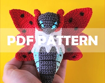 Fire Moth - Crochet Amigurumi Pattern