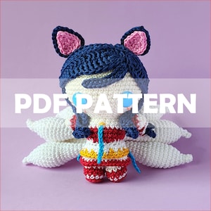 9 Tailed Fox - Crochet Amigurumi Pattern