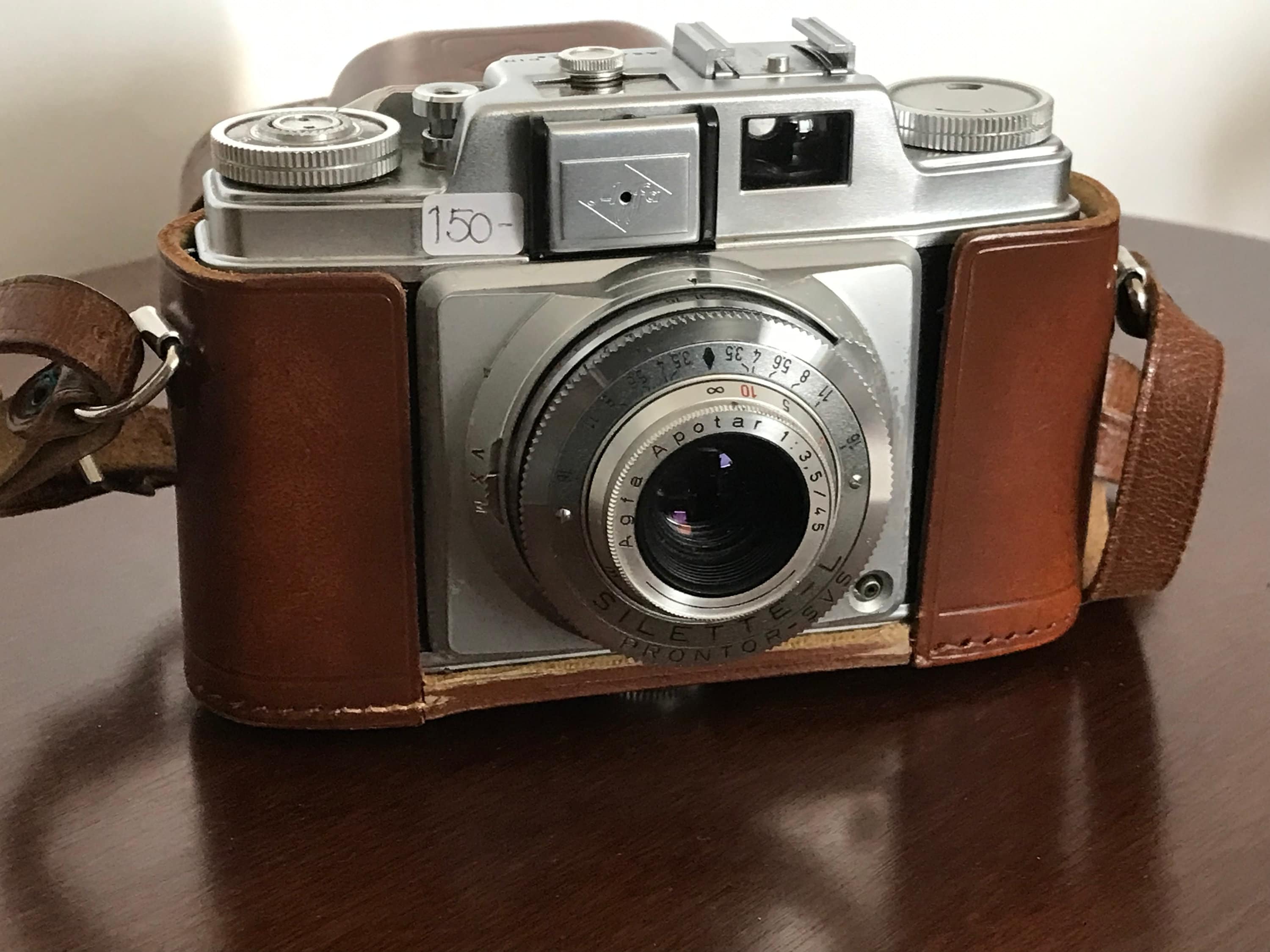 Appareil Photo Agfa Silette – Prontor SVS + étui Cuir – Pour Pièces (non Testé)