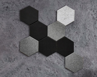 modern FELT WALL PANELS, Honeycomb panels, Wall felt headboard, upholstered panels, many colors, acoustic panels, Wall Decor, wall padding